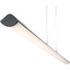 Float LED 48 inch Matte Black Pendant Ceiling Light 